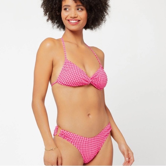 L* Space My‎ Girl Gingham Twister Top and Mondo Classic Bottom - Picture 1 of 8